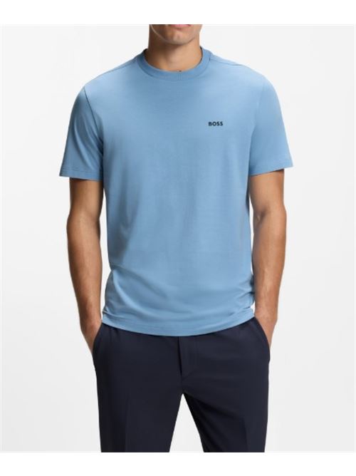 Stretch cotton T-shirt with logo BOSS | 50506373 TEE.459